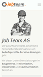 Mobile Screenshot of jobteam.ch